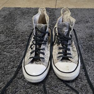 Converse High-Top Sneakers - Black and White